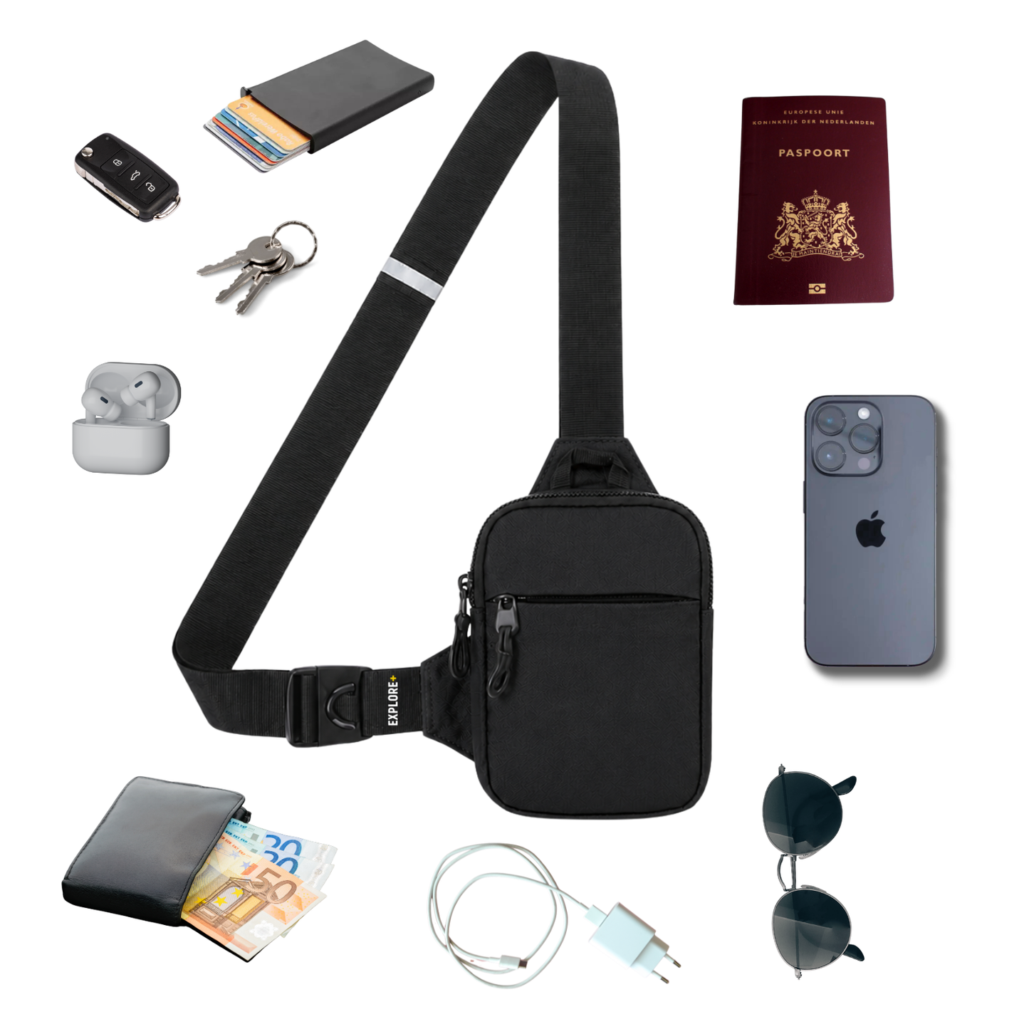 Nablízku™ – pánská taška přes rameno s RFID ochranou