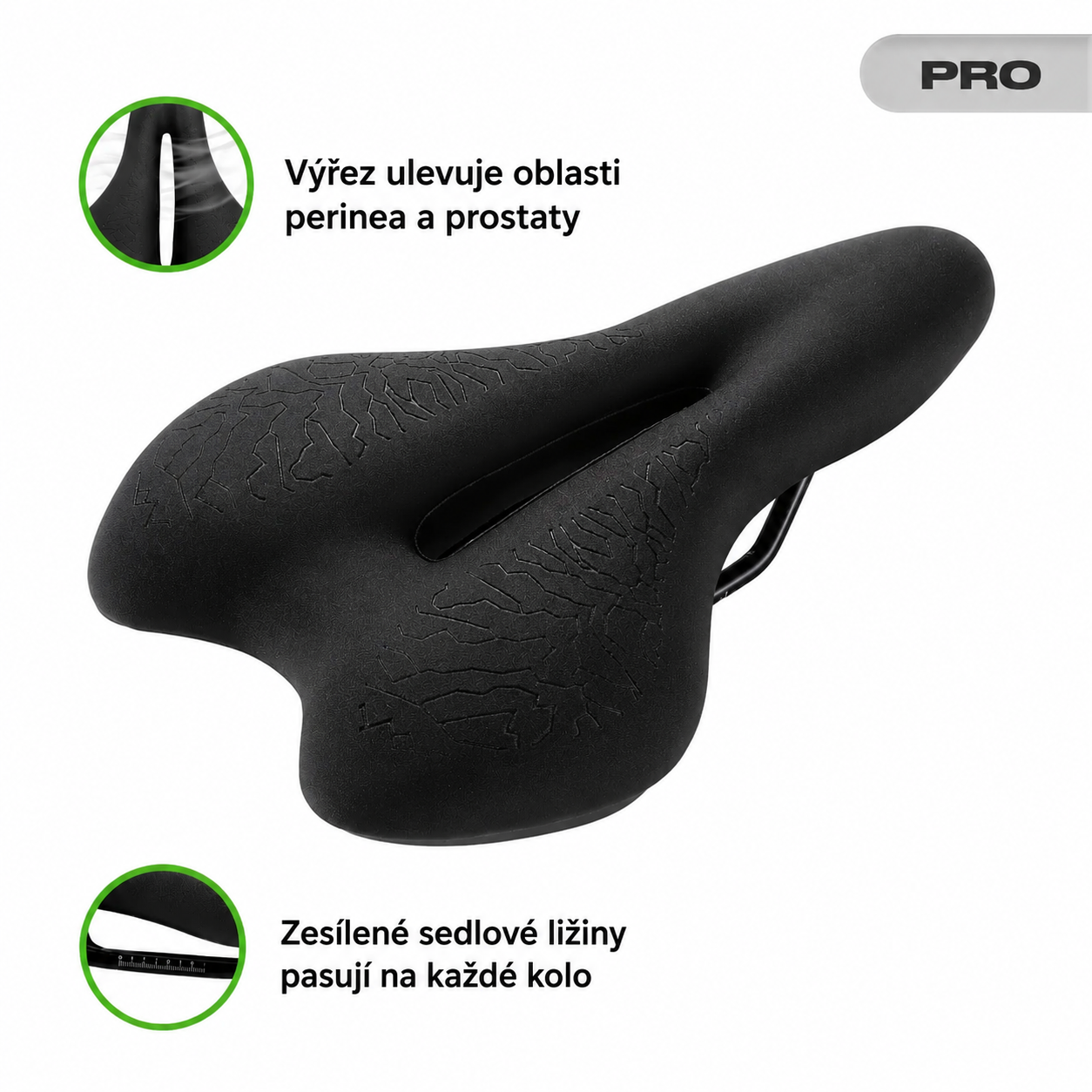 Cyklistické sedlo Poctivo ComfortRide™