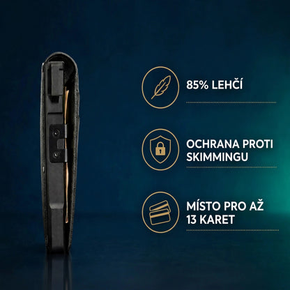 Fortel™ – kovová peněženka s RFID ochranou