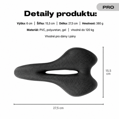 Cyklistické sedlo Poctivo ComfortRide™