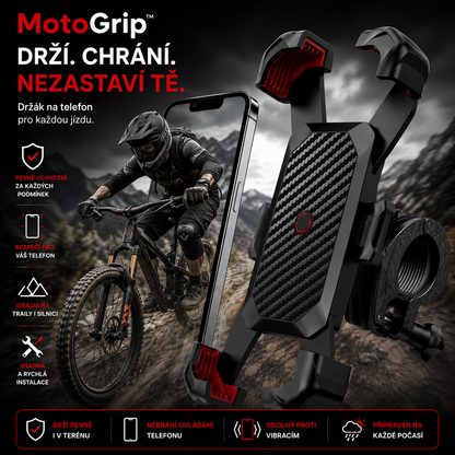 MotoGrip™ — Univerzální držák telefonu pro kola, skútry i motorky