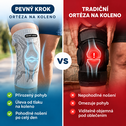 Pevný Krok™ kolenní ortéza s nastavitelnou oporou