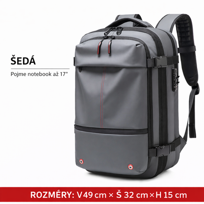 Vakuový cestovní batoh s rozšířením