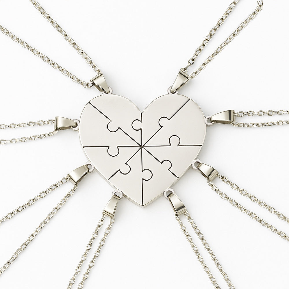 Personalizovaný náhrdelník Puzzle srdce | Poctivo