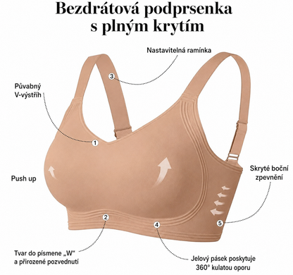 Bezešvá podprsenka Comfort Lift | Poctivo
