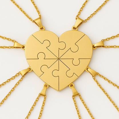 Personalizovaný náhrdelník Puzzle srdce | Poctivo