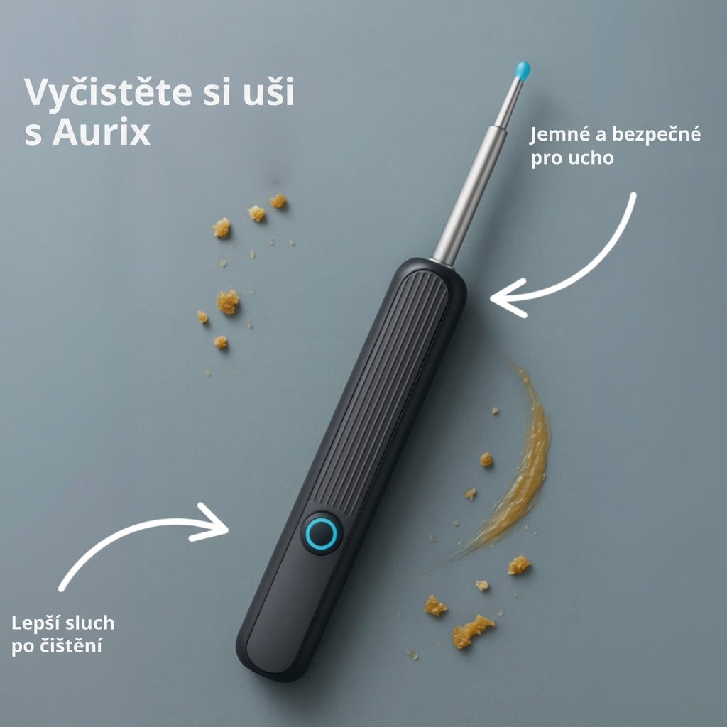 Chytré čištění uší s HD kamerou