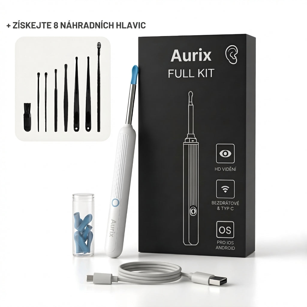 Chytré čištění uší s HD kamerou