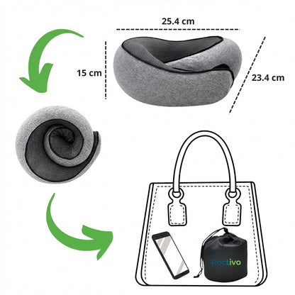 Poctivo AeroRest 360 – Ergonomický cestovní polštář na krk