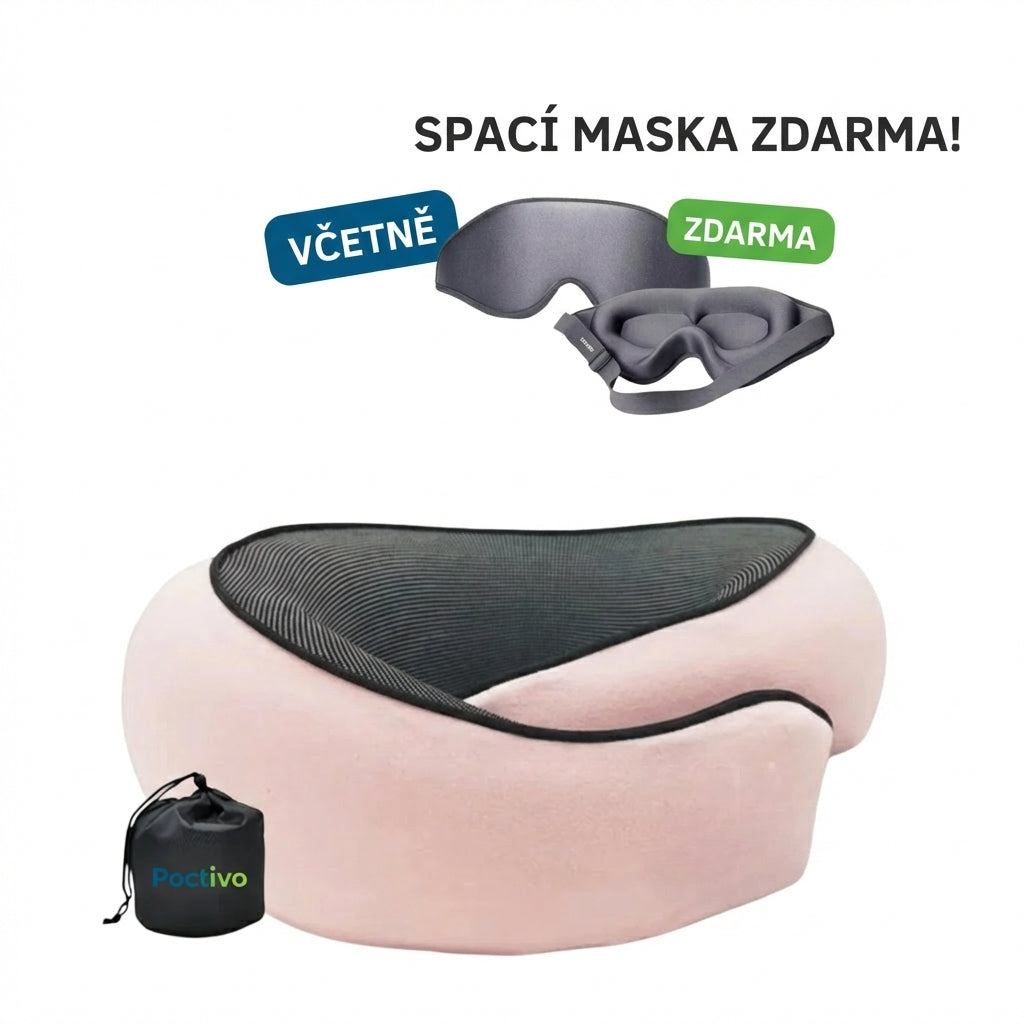 Poctivo AeroRest 360 – Ergonomický cestovní polštář na krk