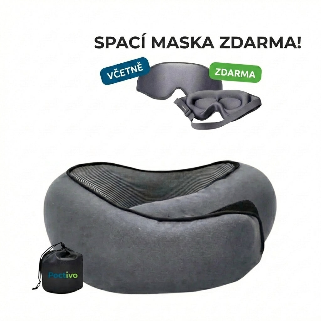 Poctivo AeroRest 360 – Ergonomický cestovní polštář na krk