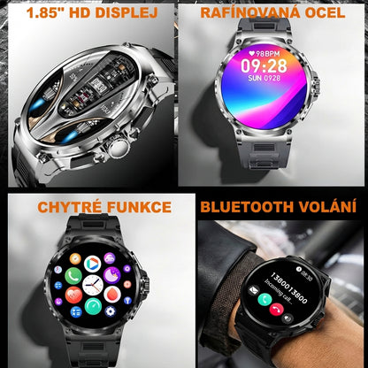 Orvion V69 chytré hodinky – Bluetooth volání, 100+ režimů, IP68