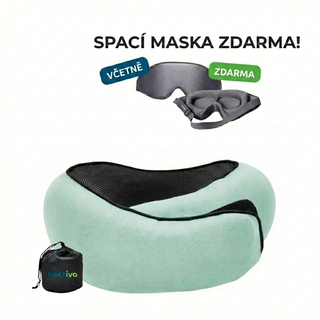 Poctivo AeroRest 360 – Ergonomický cestovní polštář na krk