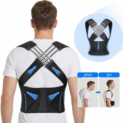 Nastavitelný ergonomický korektor držení těla – Celodenní podpora