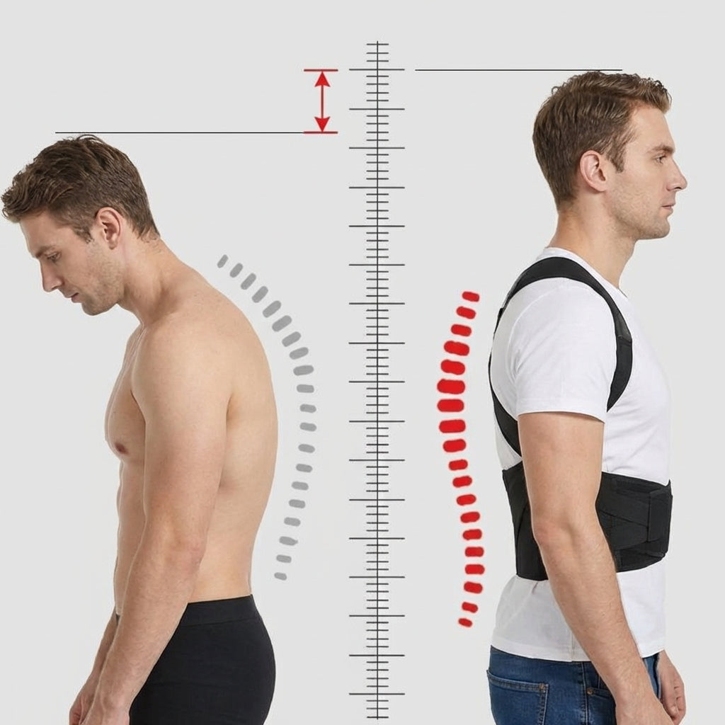 Nastavitelný ergonomický korektor držení těla – Celodenní podpora