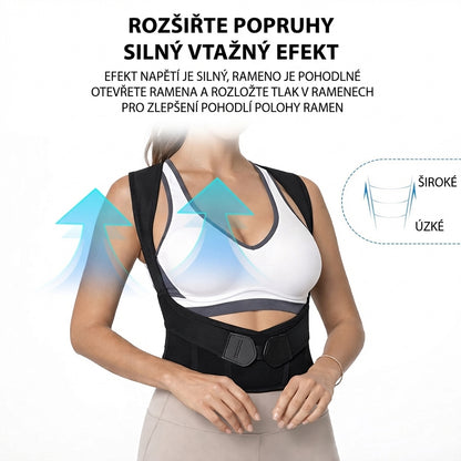 Nastavitelný ergonomický korektor držení těla – Celodenní podpora
