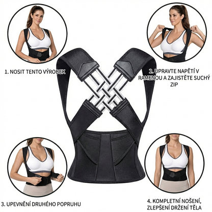 Nastavitelný ergonomický korektor držení těla – Celodenní podpora