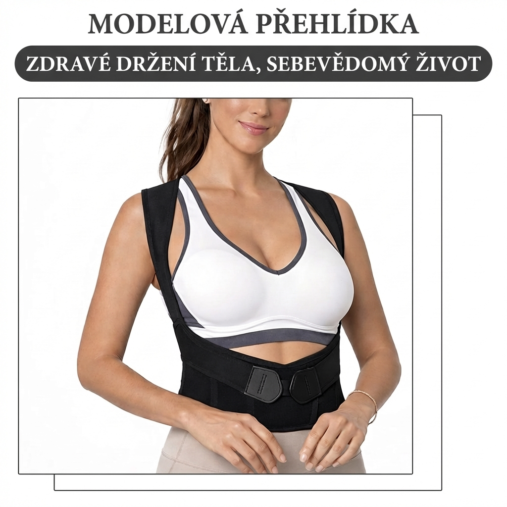 Nastavitelný ergonomický korektor držení těla – Celodenní podpora