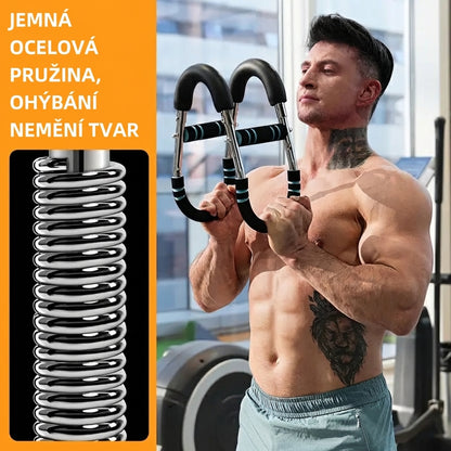U-čočkovitý nastavitelný posilovač pružinového ramene