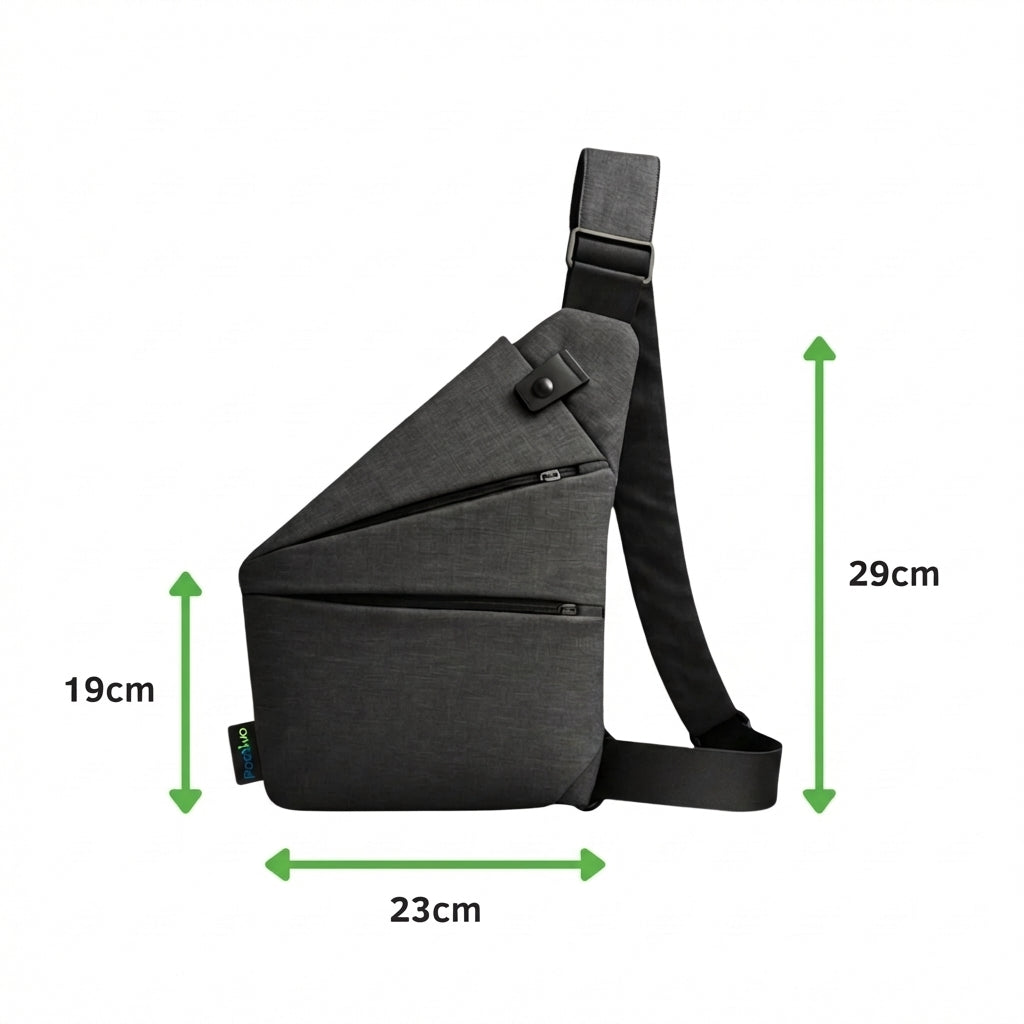Crossbody taška proti krádeži