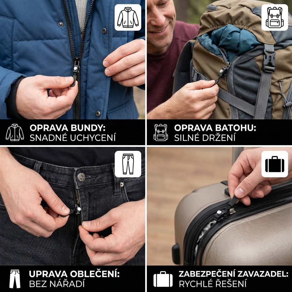 Sada na opravu zipu (5 ks / 10 ks) | Okamžitá oprava bez výměny