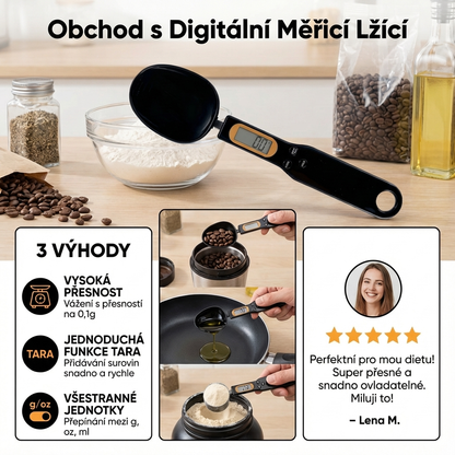Přesné dávkování bez odhadu – digitální lžíce, která rozhoduje