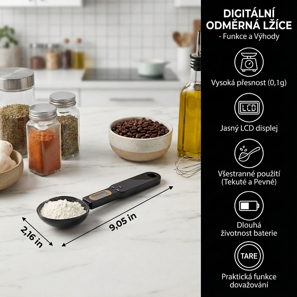 Přesné dávkování bez odhadu – digitální lžíce, která rozhoduje