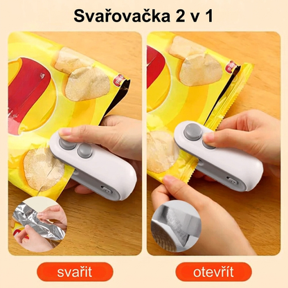 Uzavírač sáčků 2v1 pro čerstvé potraviny | Poctivo