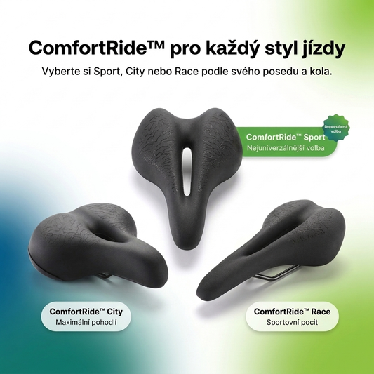Cyklistické sedlo Poctivo ComfortRide™