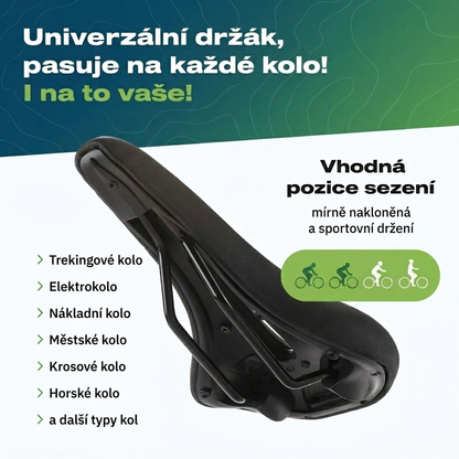 Cyklistické sedlo Poctivo ComfortRide™