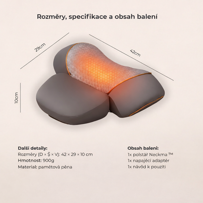 Ulevník™ | Ortopedický masážní polštář na krk