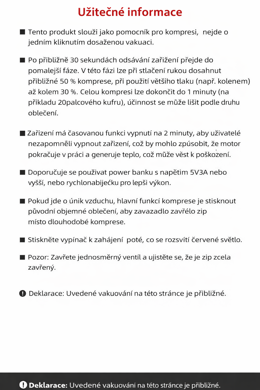 Vakuový cestovní batoh s rozšířením
