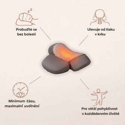 Ulevník™ | Ortopedický masážní polštář na krk