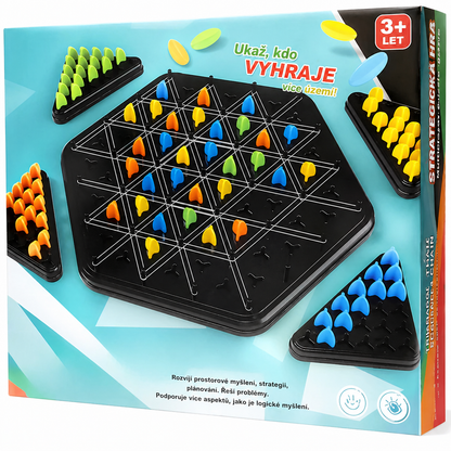 Strategická desková hra Triangle Chain pro děti i rodinu