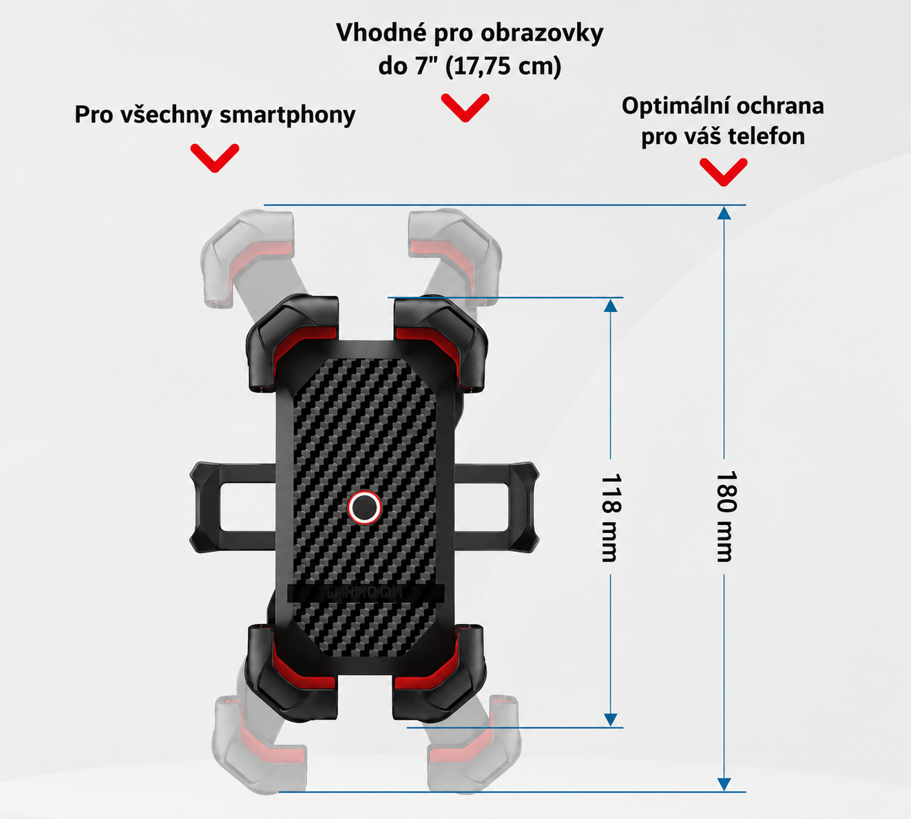 MotoGrip™ — Univerzální držák telefonu pro kola, skútry i motorky
