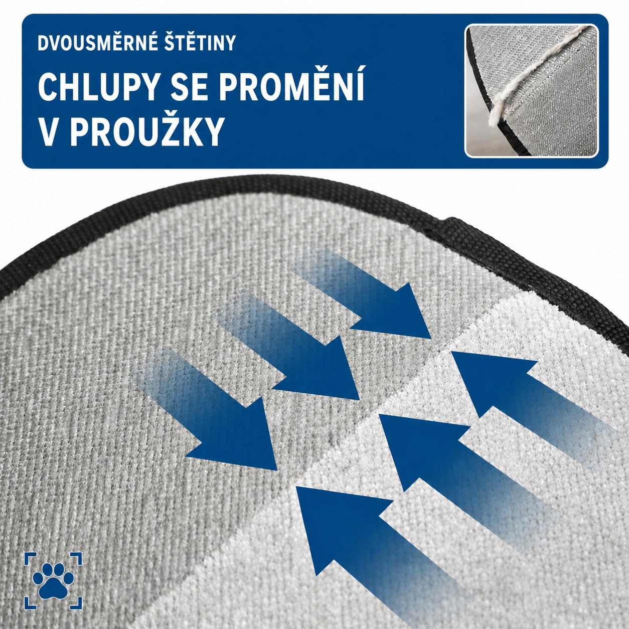 Odstraňte zvířecí chlupy během jediného tahu