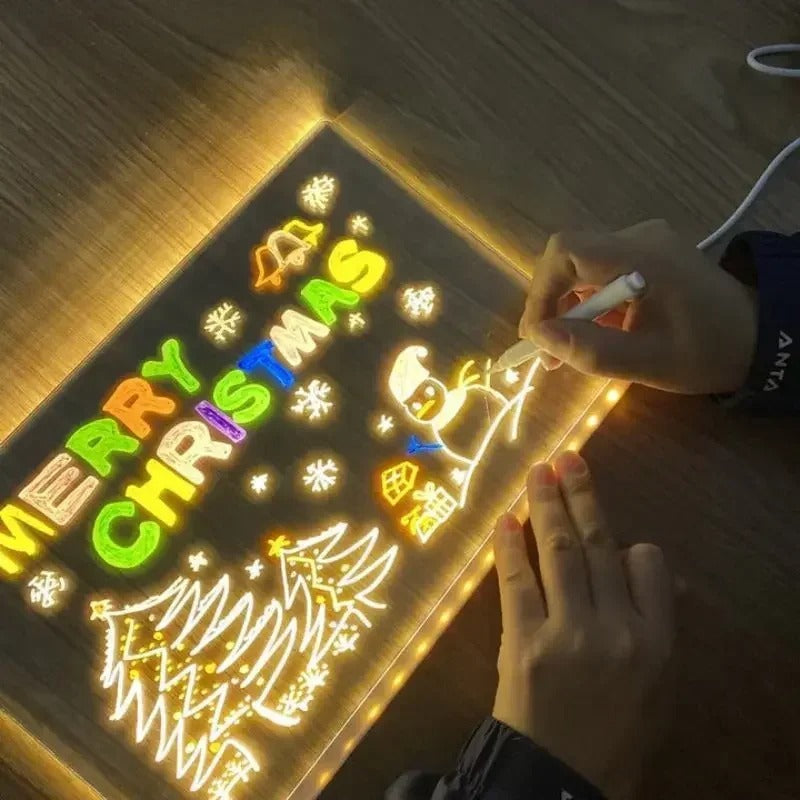 Svítící LED kreslicí tabulka pro děti | Poctivo