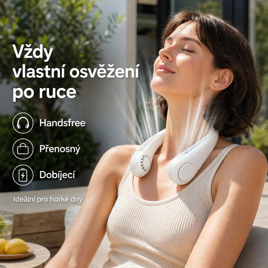Vánek™ – přenosný ventilátor na krk | Poctivo