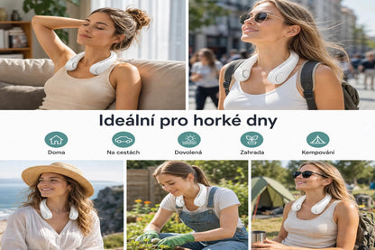 Vánek™ – přenosný ventilátor na krk | Poctivo