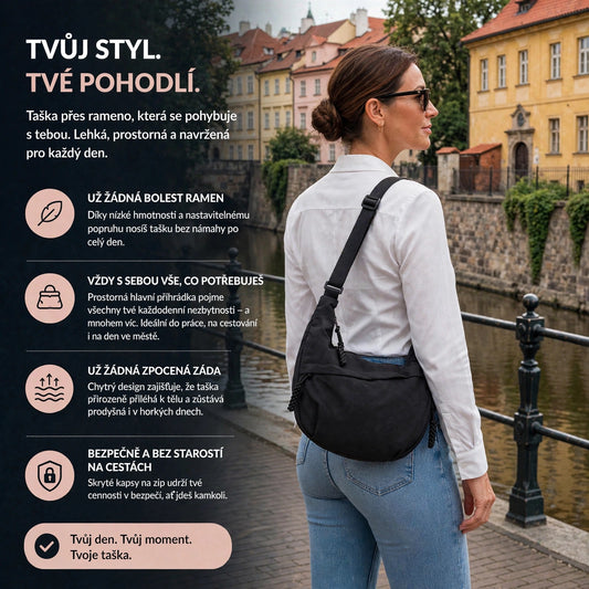Ladná™ – Stylová a odolná kabelka přes rameno