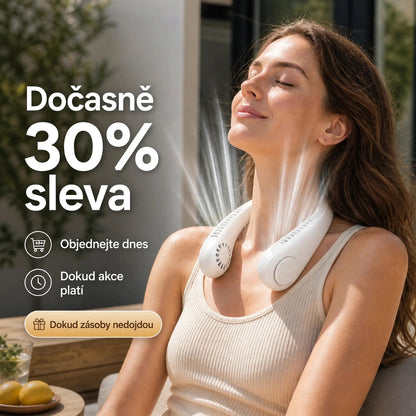 Vánek™ – přenosný ventilátor na krk | Poctivo
