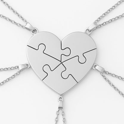 Personalizovaný náhrdelník Puzzle srdce | Poctivo