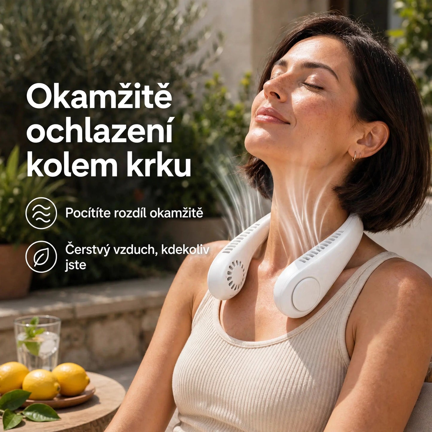 Vánek™ – přenosný ventilátor na krk | Poctivo