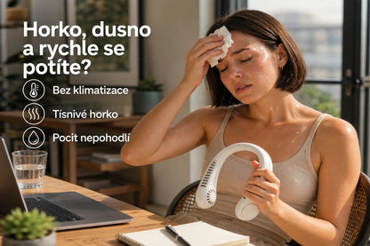 Vánek™ – přenosný ventilátor na krk | Poctivo